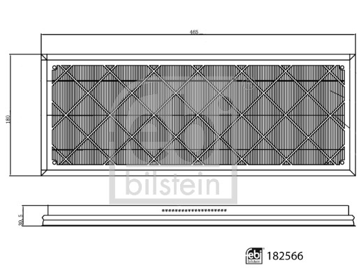 Комплект фільтрів, повітря салону   182566   FEBI BILSTEIN