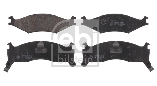 Комплект тормозных колодок, дисковый тормоз   16558   FEBI BILSTEIN
