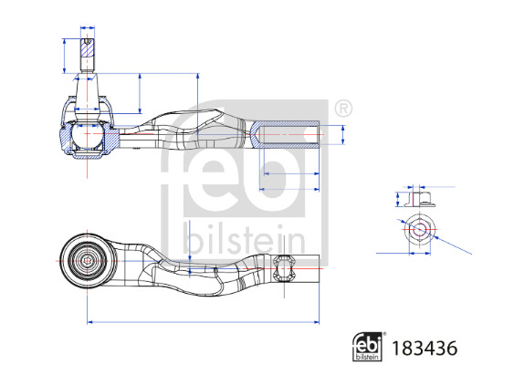 Наконечник поперечной рулевой тяги   183436   FEBI BILSTEIN