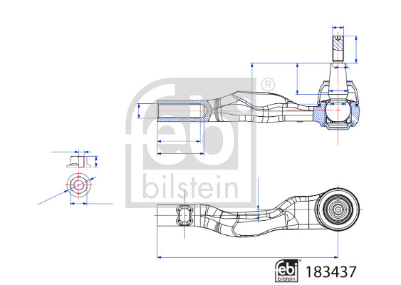 Наконечник поперечной рулевой тяги   183437   FEBI BILSTEIN