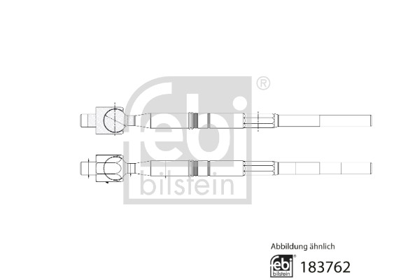 Осьовий шарнір, поперечна кермова тяга   183762   FEBI BILSTEIN