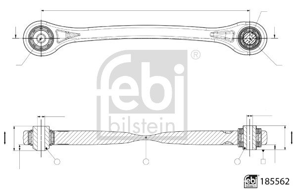 Важіль підвіски, підвіска коліс   185562   FEBI BILSTEIN