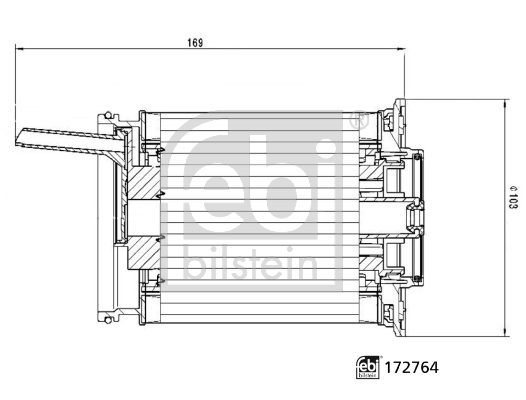 Фільтр палива   172764   FEBI BILSTEIN