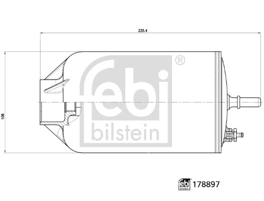 Фільтр палива   178897   FEBI BILSTEIN