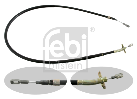 Тросик, cтояночный тормоз   09500   FEBI BILSTEIN