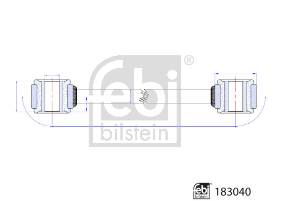 Тяга / стойка, стабилизатор   183040   FEBI BILSTEIN