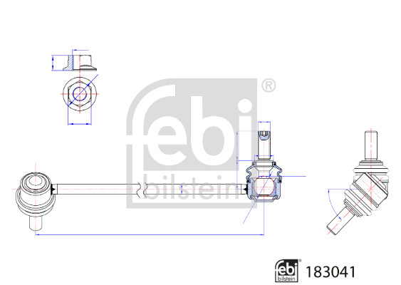 Тяга / стойка, стабилизатор   183041   FEBI BILSTEIN