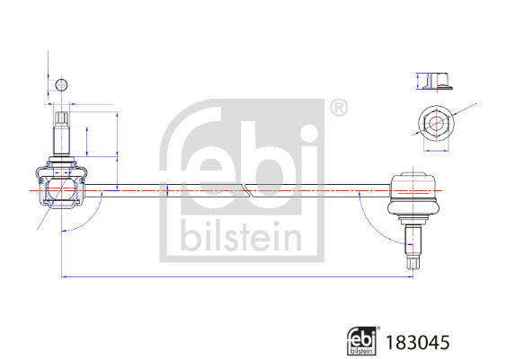 Тяга / стойка, стабилизатор   183045   FEBI BILSTEIN