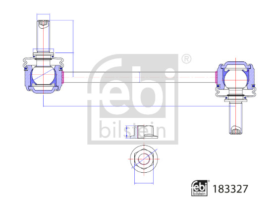 Тяга / стойка, стабилизатор   183327   FEBI BILSTEIN