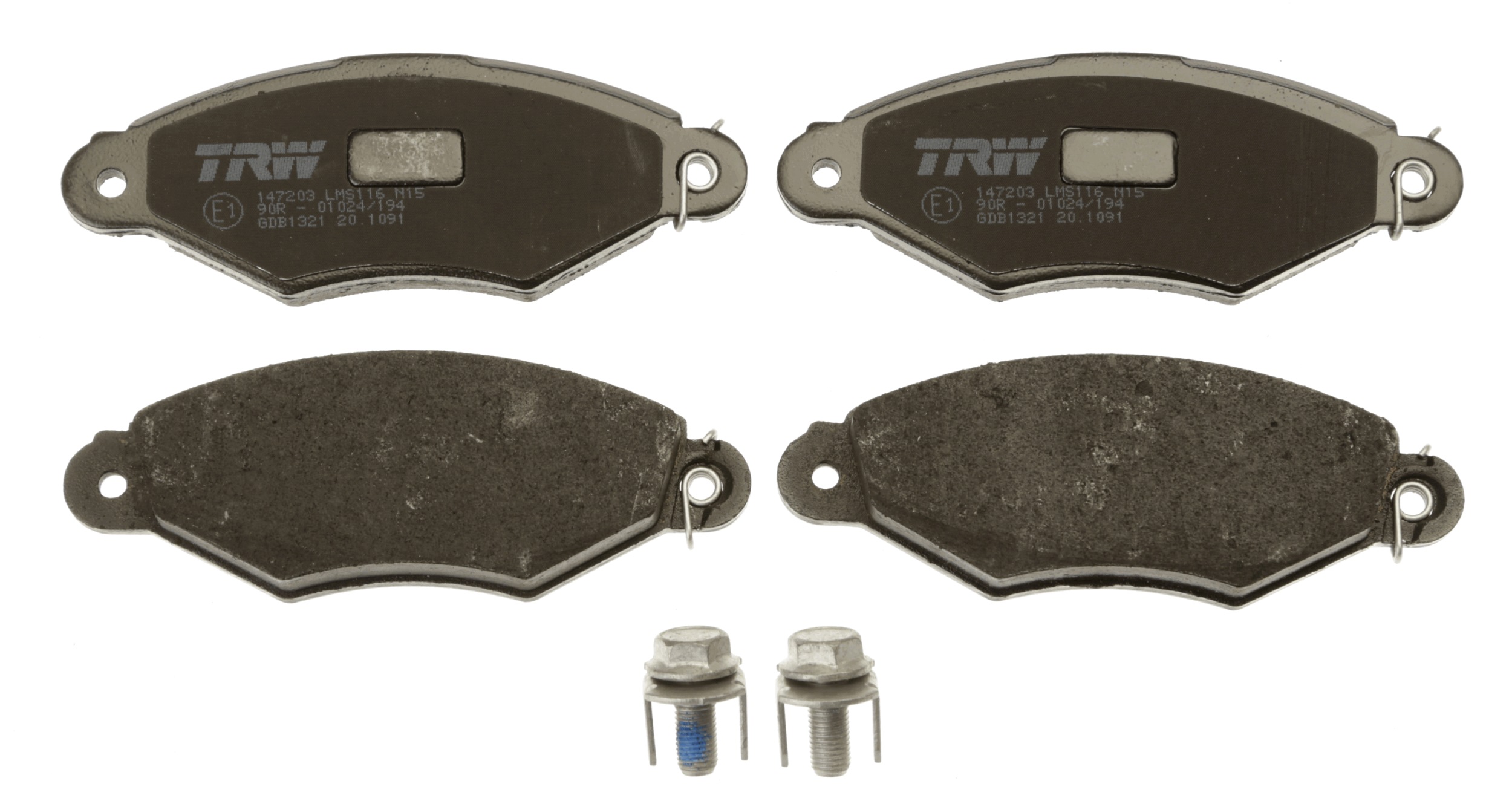 Комплект тормозных колодок, дисковый тормоз GDB1321 TRW #1