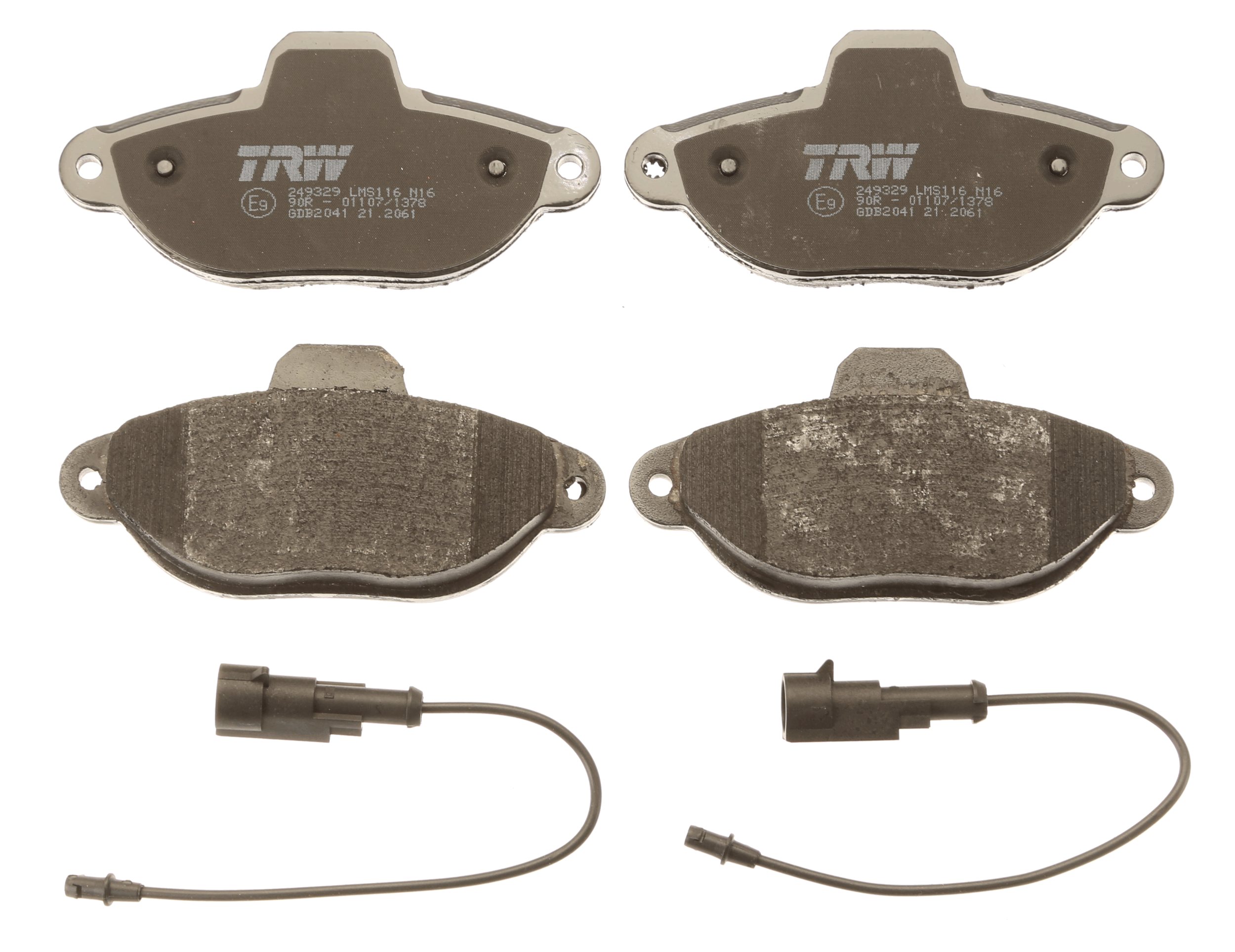 Комплект гальмівних накладок, дискове гальмо GDB2041 TRW #1