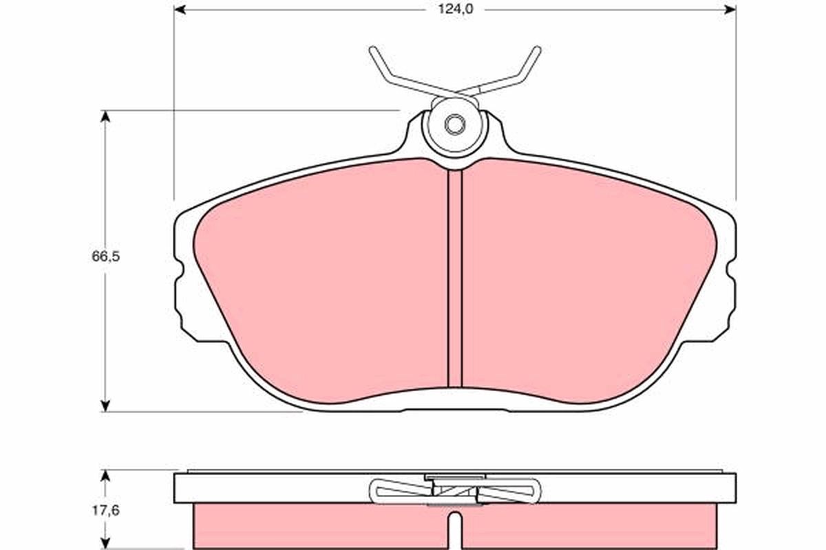 Комплект тормозных колодок, дисковый тормоз, TRW GDB4033 Комплект тормозных колодок, дисковый тормоз, TRW GDB4033