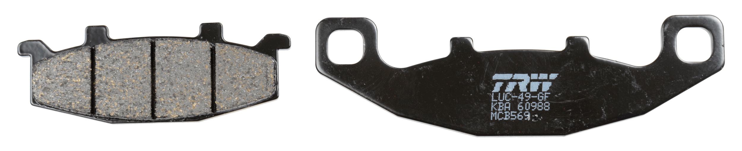 Комплект тормозных колодок, дисковый тормоз   MCB569   TRW