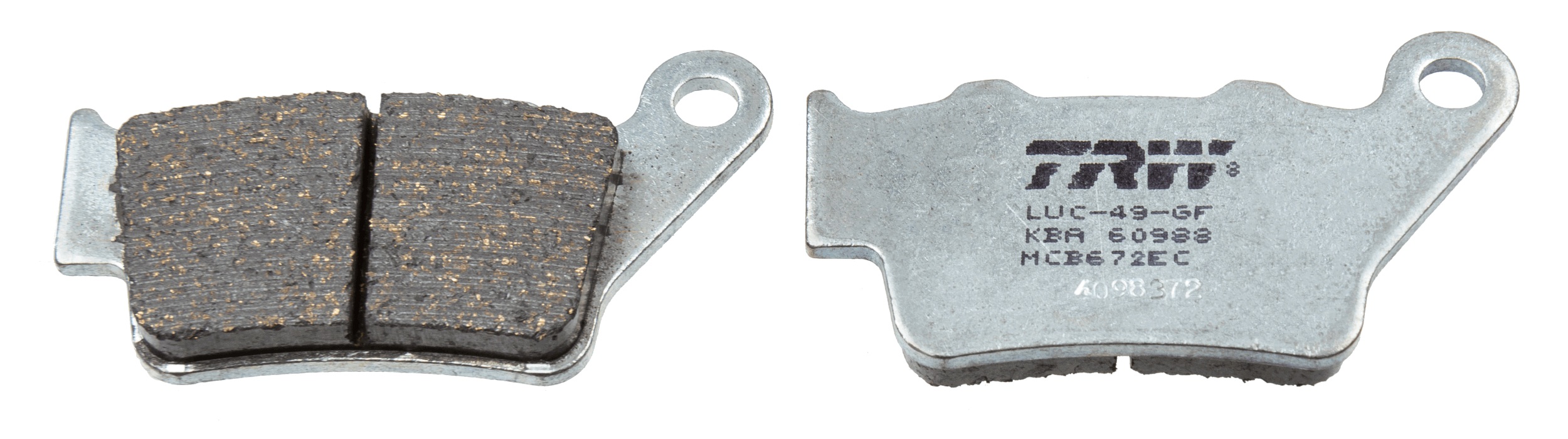 Комплект тормозных колодок, дисковый тормоз   MCB672EC   TRW