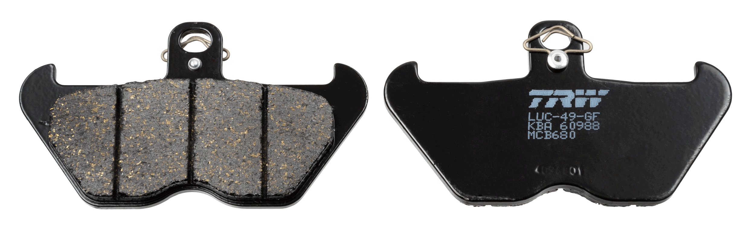 Комплект тормозных колодок, дисковый тормоз   MCB680   TRW