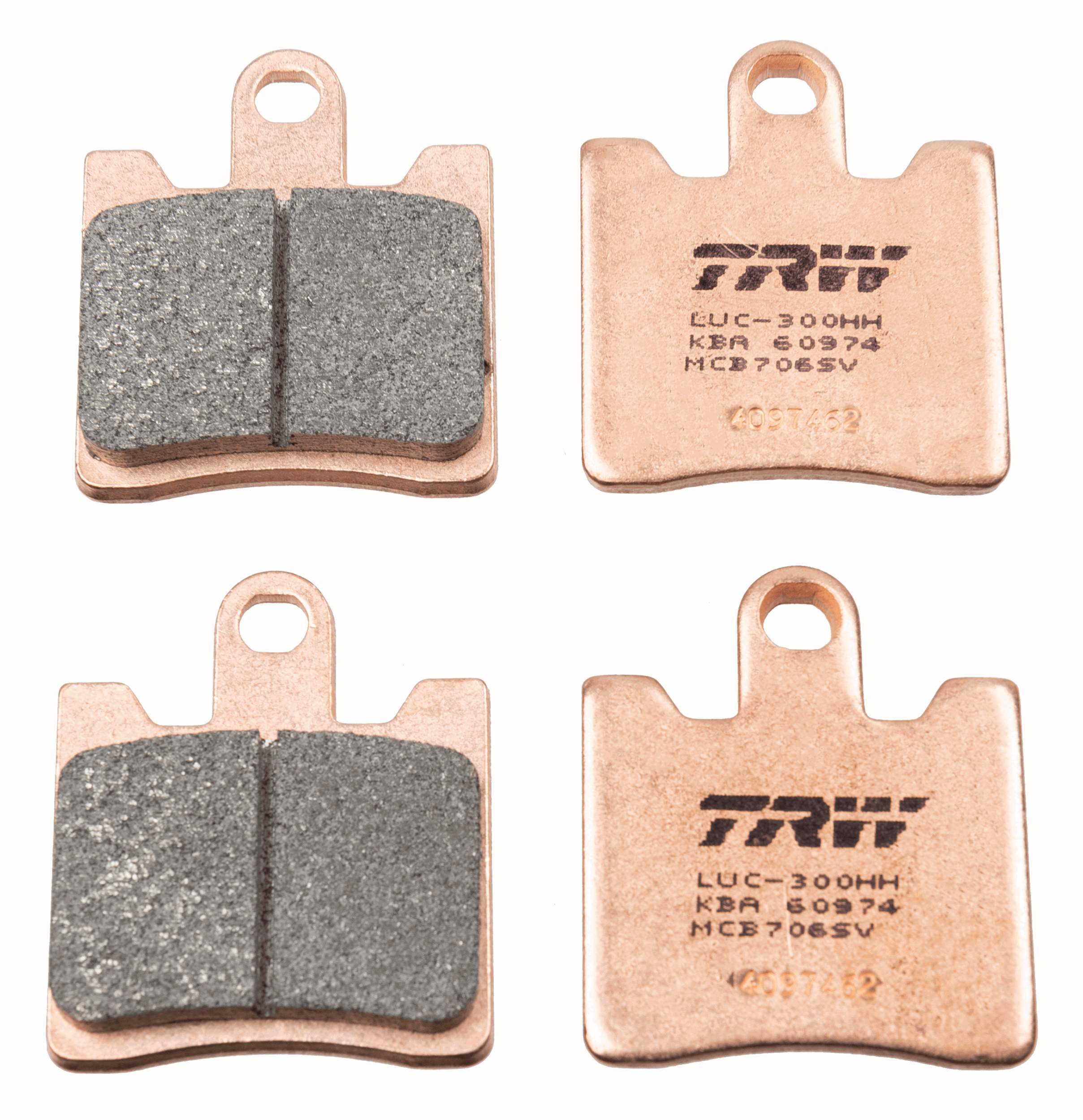 Комплект гальмівних накладок, дискове гальмо   MCB706SV   TRW