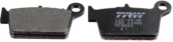 Комплект гальмівних накладок, дискове гальмо   MCB820   TRW