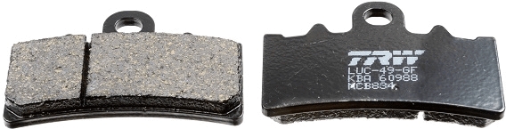 Комплект гальмівних накладок, дискове гальмо   MCB834   TRW