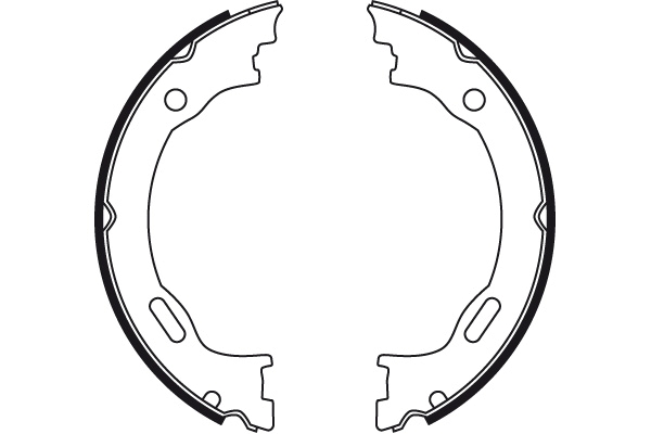 Комплект гальмівних колодок, стоянкове гальмо GS8475 TRW #1