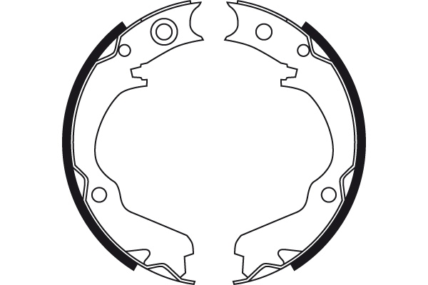 Комплект гальмівних колодок, стоянкове гальмо GS8725 TRW #1