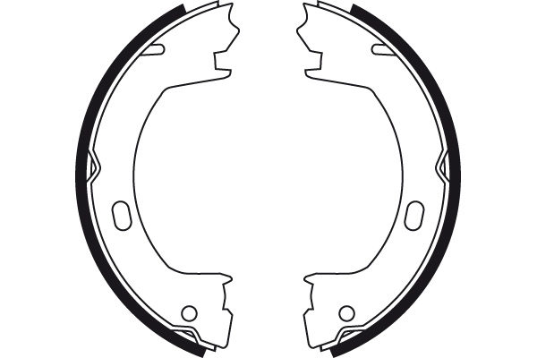 Комплект гальмівних колодок, стоянкове гальмо GS8728 TRW #1
