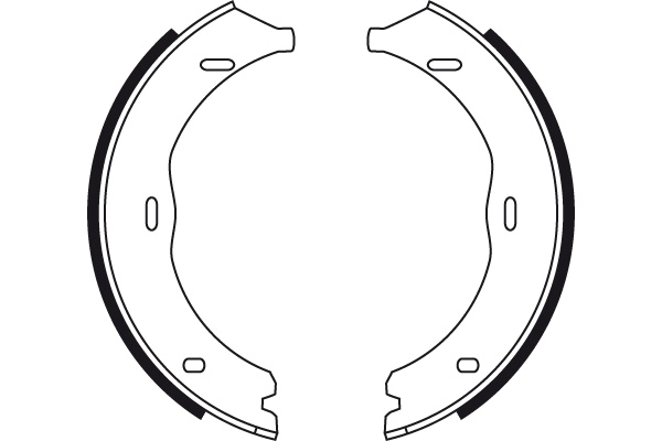Комплект гальмівних колодок, стоянкове гальмо GS8741 TRW #1