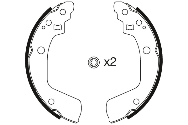 Комплект тормозных колодок GS8793 TRW #1