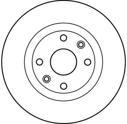 Гальмівний диск DF2586 TRW #1