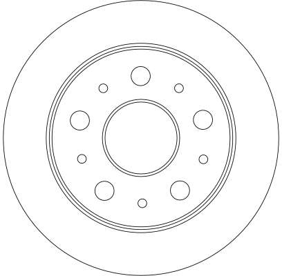 Гальмівний диск DF4245 TRW #1