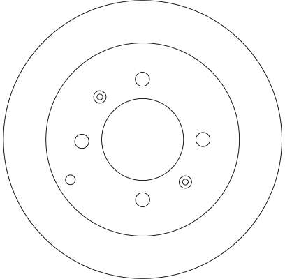 Гальмівний диск DF4286 TRW #1