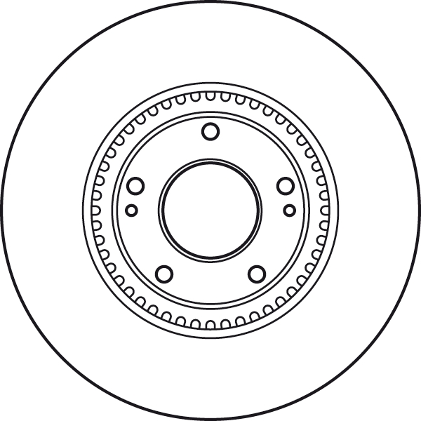 Гальмівний диск DF4957S TRW #1