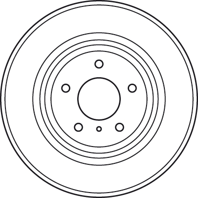 Гальмівний диск DF4983S TRW #1