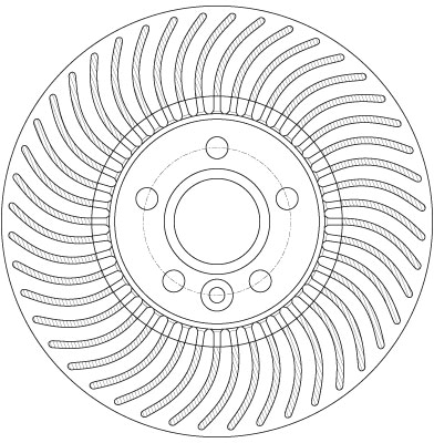 Гальмівний диск DF6185S TRW #1