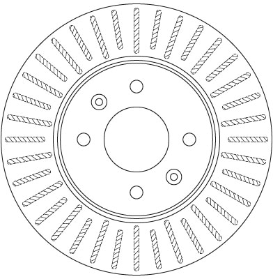 Гальмівний диск DF6198 TRW #1