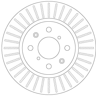 Тормозной диск DF6232 TRW #1