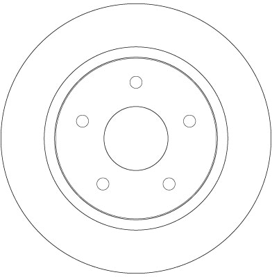 Гальмівний диск DF6325 TRW #1