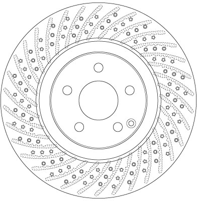 Тормозной диск DF6433S TRW #1
