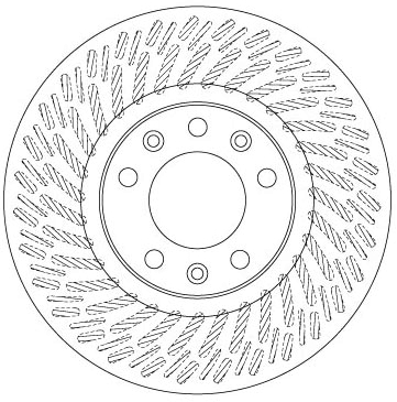 Гальмівний диск DF6698 TRW #1