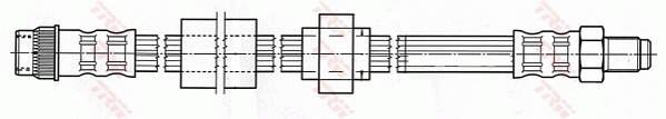 Тормозной шланг   PHB483   TRW