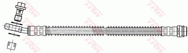 Тормозной шланг, TRW PHD559 Тормозной шланг, TRW PHD559