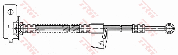 Тормозной шланг PHD616 TRW #1
