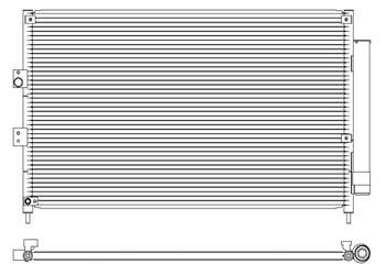 Радиатор кондиционера в сборе, KOYORAD CD080430 Радиатор кондиционера в сборе, KOYORAD CD080430