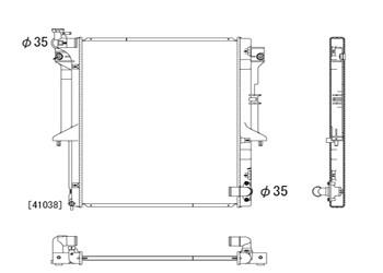 Радіатор охолодження двигуна, KOYORAD PL032310 Радіатор охолодження двигуна, KOYORAD PL032310