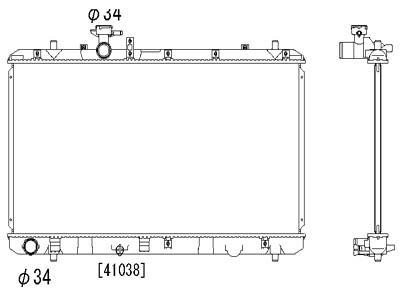 Радіатор системи охолодження, KOYORAD PL102033 Радіатор системи охолодження, KOYORAD PL102033