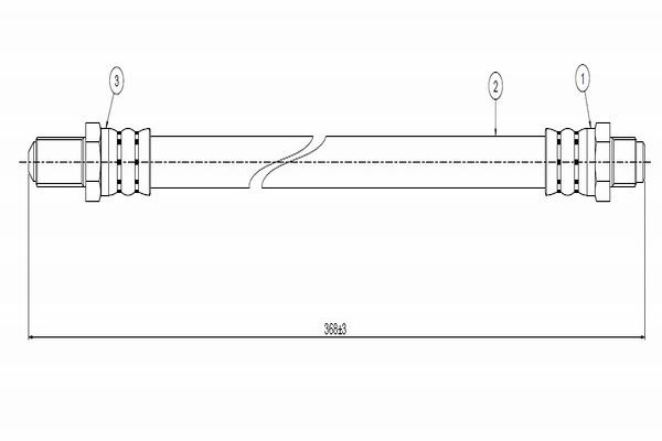 Тормозной шланг   C800 036A   CAVO