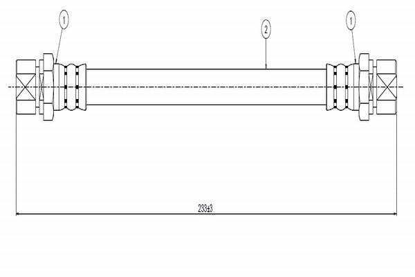 Тормозной шланг   C800 066A   CAVO