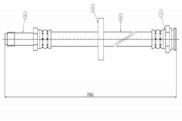 Тормозной шланг   C800 089A   CAVO