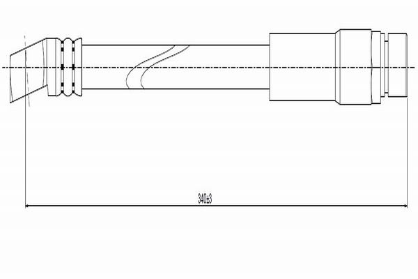 Тормозной шланг   C800 126B   CAVO