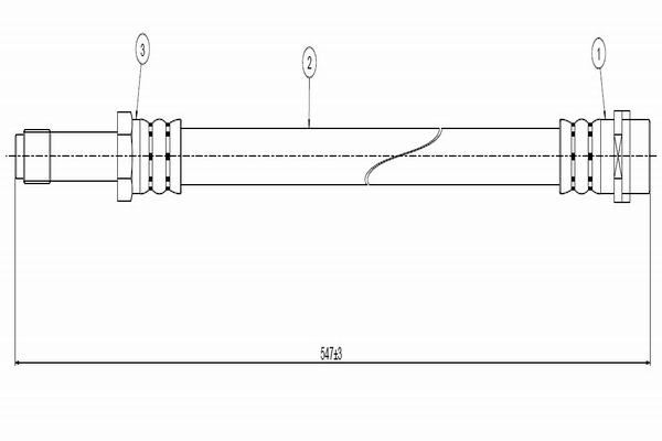 Тормозной шланг   C800 185B   CAVO