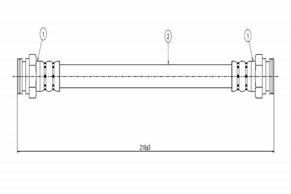 Тормозной шланг   C800 310B   CAVO